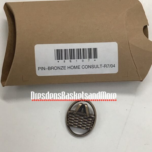 Bronze Home Consultant Basket Pin