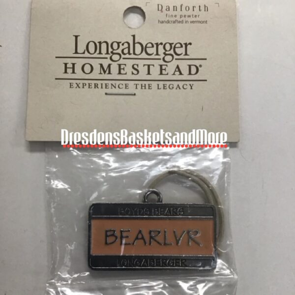 Boyds Bears BEARLVR Danforth Pewter Longaberger Tie On