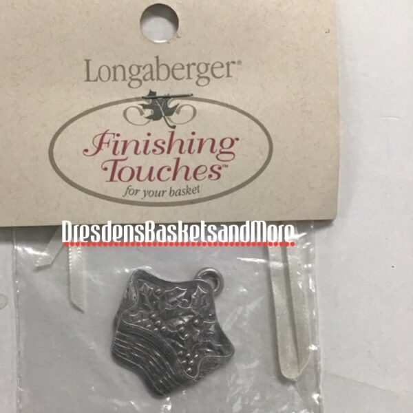 Star Holly Longaberger Pewter Tie On