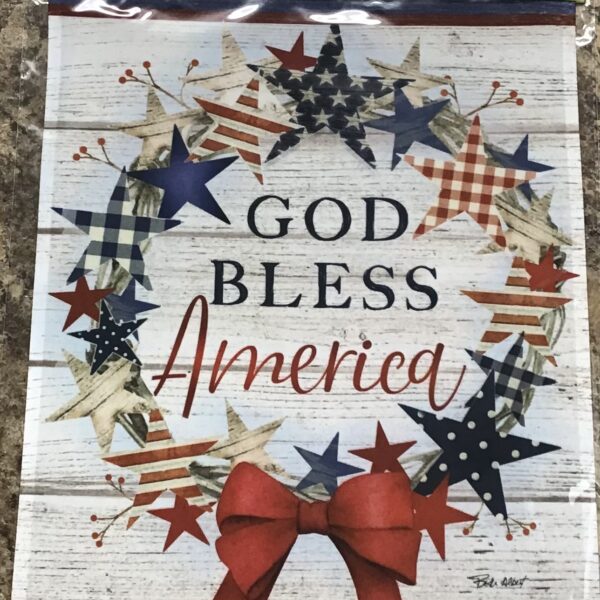 God Bless America Garden Flag