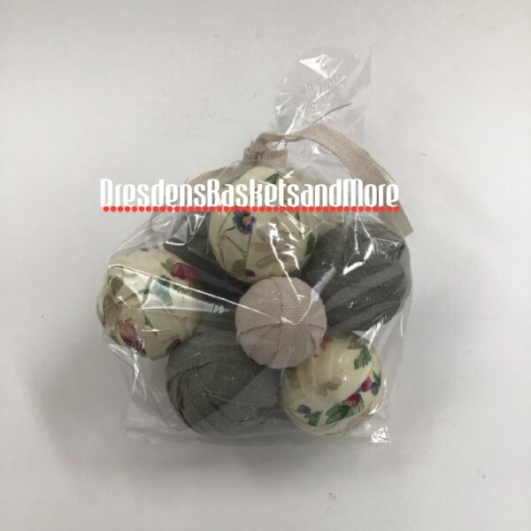 Ragballs Botanical Fields/Sage/Flax Set of 9