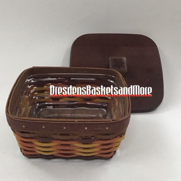 Longaberger 2009 Autumn Leaves Small Berry w/ Protector & Lid*