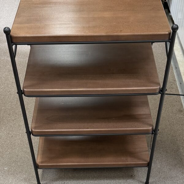 Longaberger WI Side Table (05-09) w/ 4 Woodcrafts Shelves* Pickup Only