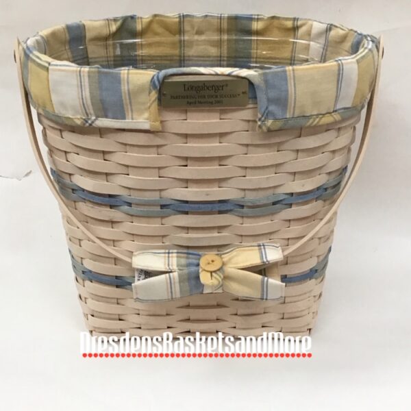 Longaberger April 2001 Partnering For Success Award Basket Set SIGNED*