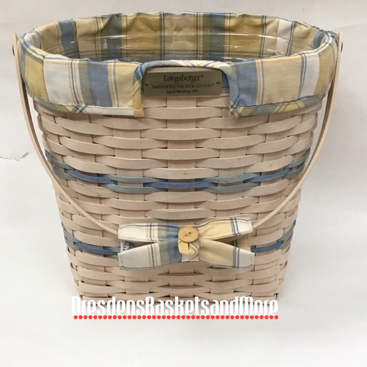 Longaberger April 2001 Partnering For Success Award Basket Set SIGNED*
