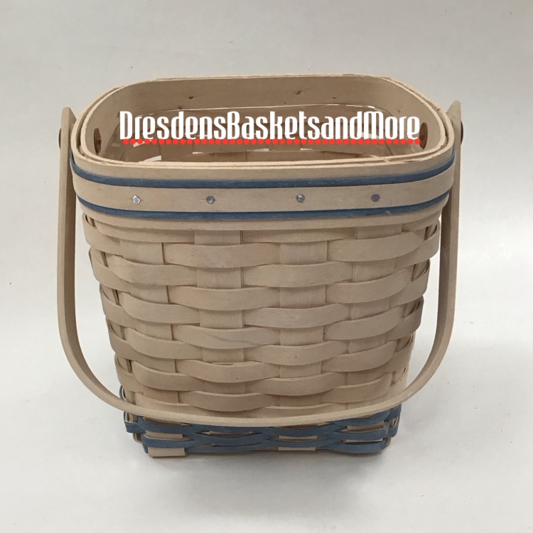 Longaberger 2002 Regional Sales Award Whitewashed Basket w/ Protector*