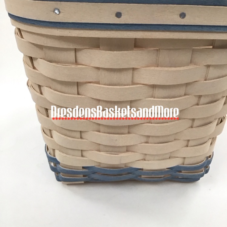 Longaberger 2002 Regional Sales Award Whitewashed Basket w/ Protector*