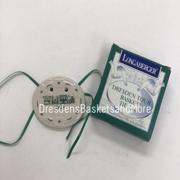 Longaberger Dresden Tour Basket Tie-On (Green)