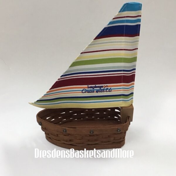 Longaberger 2007 Cruise With Us Award Basket w/ Sail SIGNED