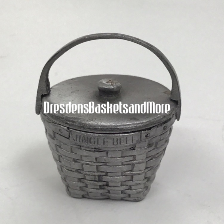 Miniature Pewter 1994 Longaberger Jingle Bell Basket