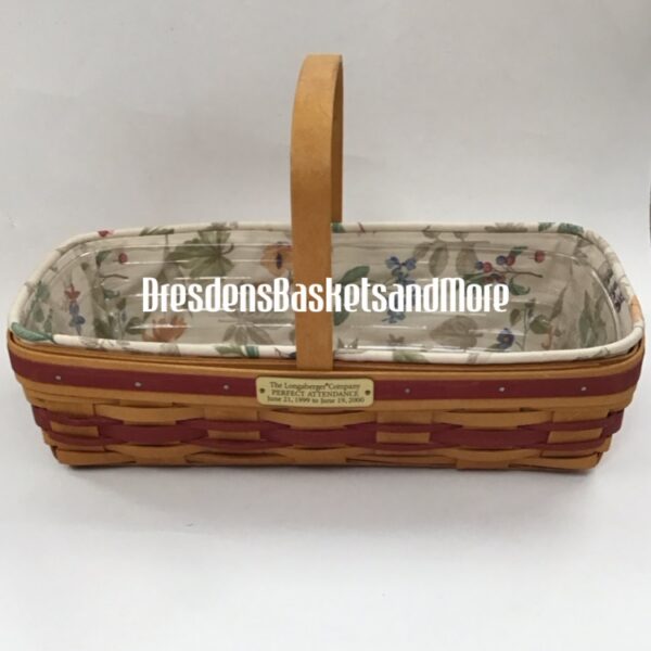 Longaberger 2000 Perfect Attendance Basket Combo* SIGNED
