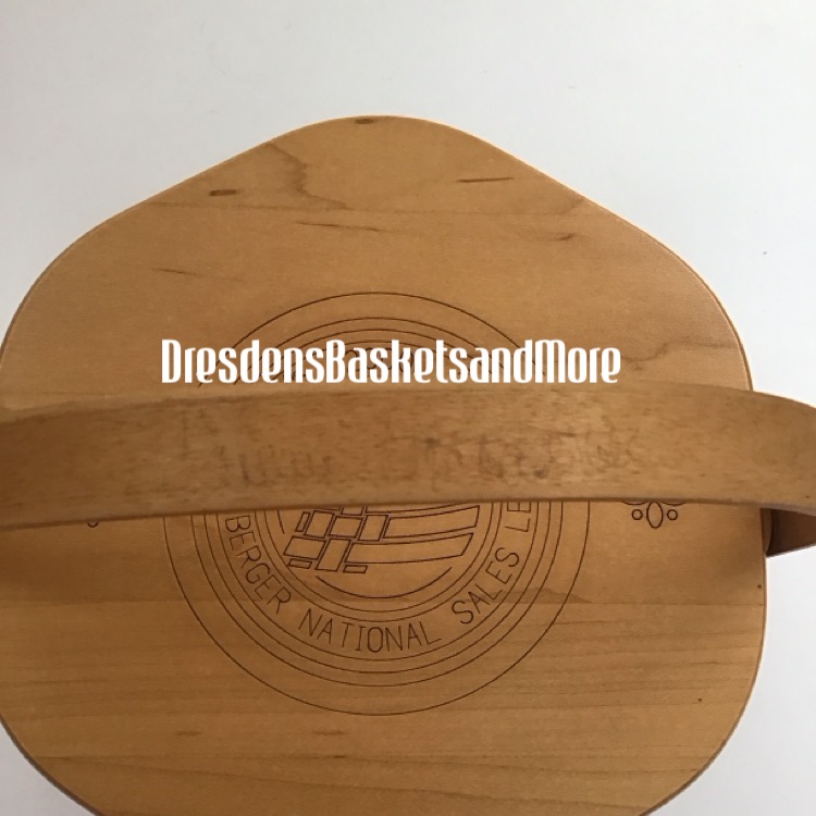 Longaberger 2000 National Sales Award Level 1 Basket w/ Engraved Lid SIGNED