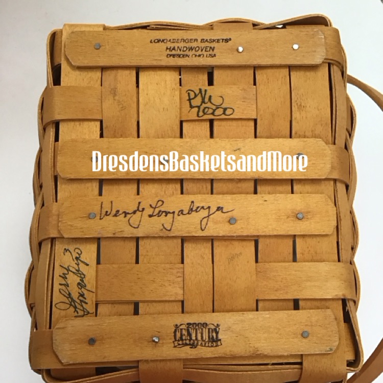 Longaberger 2000 National Sales Award Level 3 Basket SIGNED