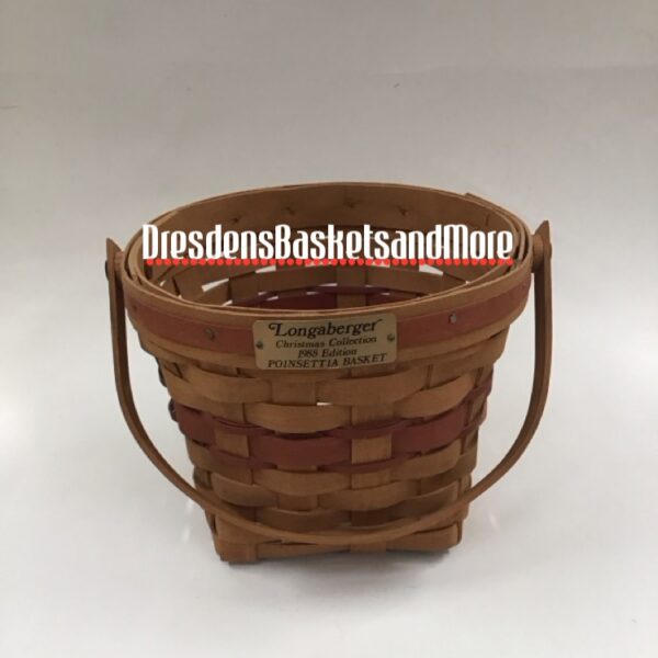 Longaberger 1988 Poinsettia Basket
