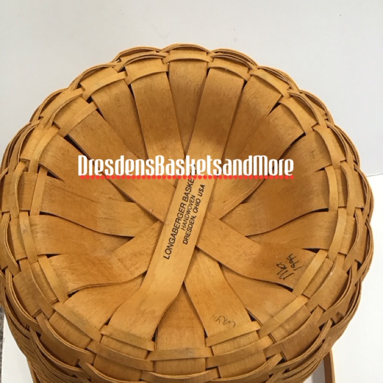 Longaberger 1999 Hostess Bankers Waste Basket w/ Protector*