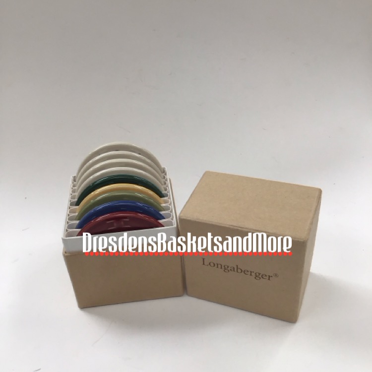 Longaberger Pottery Sample Chips Set of 9