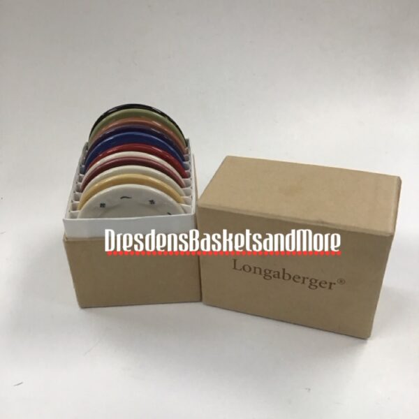 Longaberger Pottery Sample Chips Set of 11