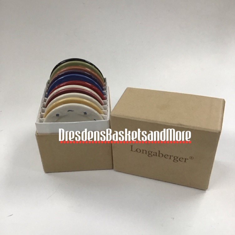 Longaberger Pottery Sample Chips Set of 11