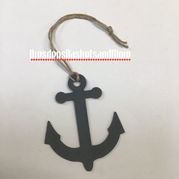 Hand Painted Anchor Tie On