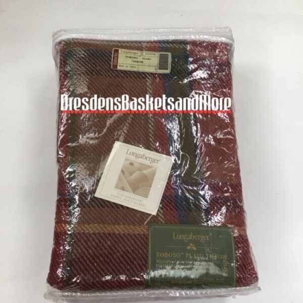 Longaberger Toboso Plaid Throw NIP