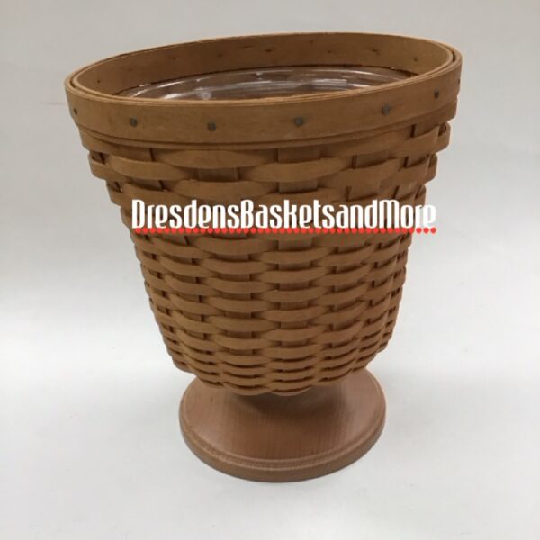 Longaberger 2004 Inaugural Leadership Vase Basket w/ Protector Set