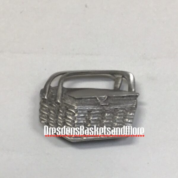 Pewter Longaberger Picnic Basket Magnet