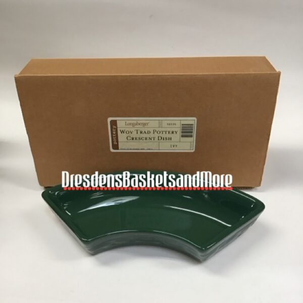 Longaberger Woven Traditions Ivy Crescent Dish NIB