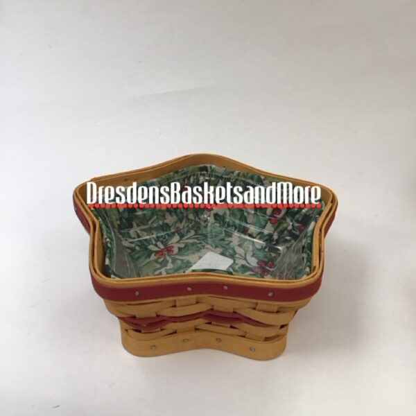 Longaberger 2001 Little Star Red Basket Combo