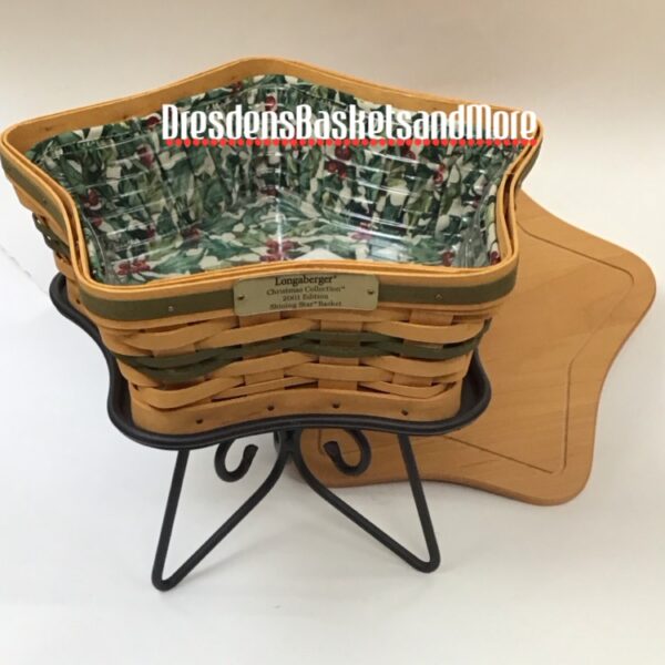 Longaberger 2001 Shining Star Set w/ WI Stand*