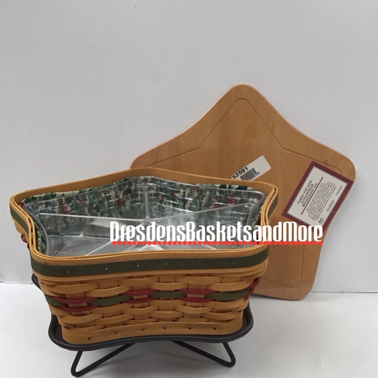 Longaberger 2001 Hostess Shining Star Set w/ WI Stand
