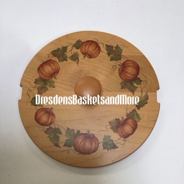 Longaberger Woodcrafts Autumn Pail Pumpkin Vine Lid