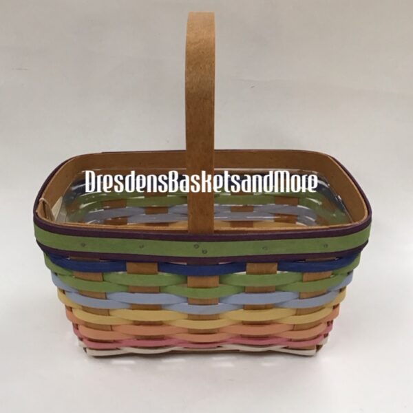 Longaberger 2010 Summertime Stripe Spring Basket w/ Protector