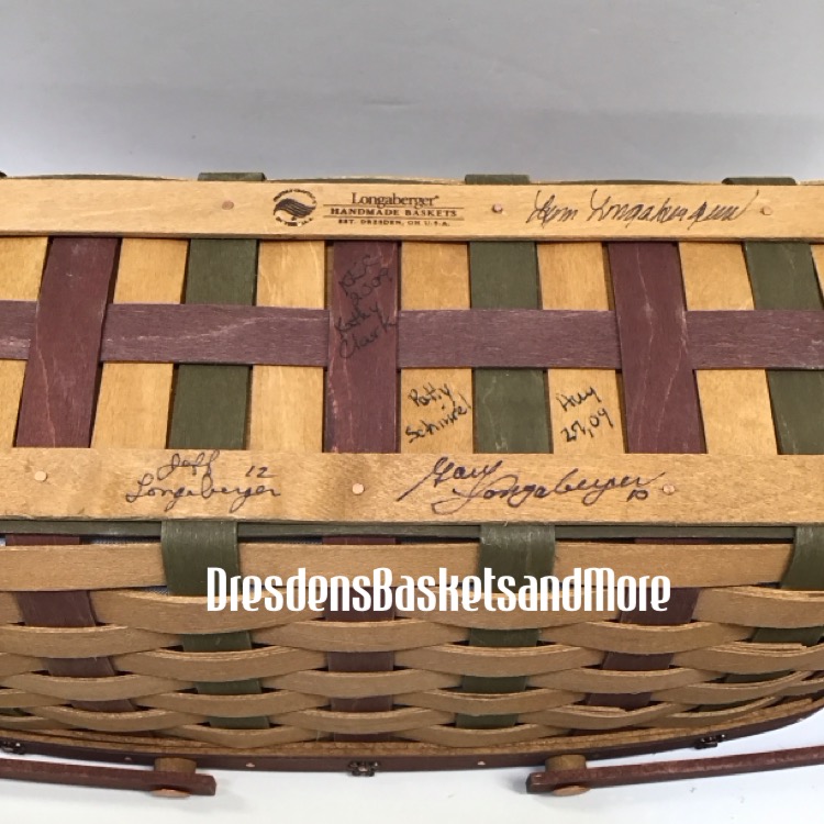 Longaberger 2009 Boyd’s Fest Basket Set SIGNED