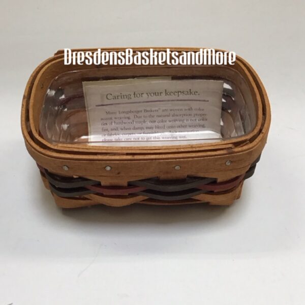 Longaberger 1994 Father’s Day Business Card Basket w/ Protector