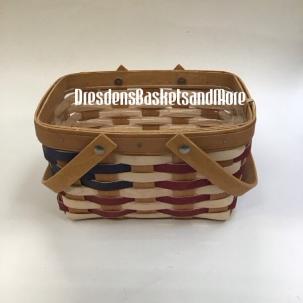 Longaberger 2009 Little Flag Basket w/ Protector