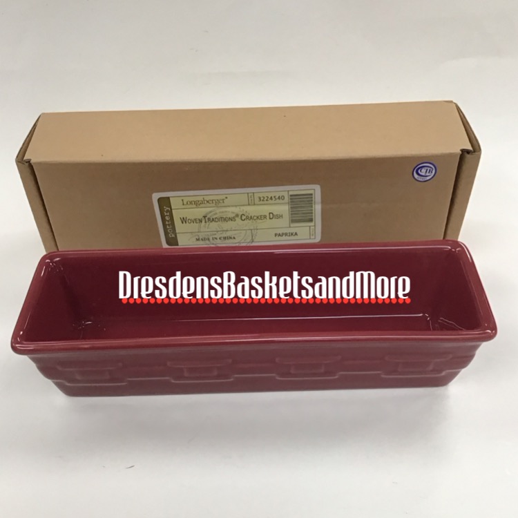 Longaberger Paprika Cracker Dish NIB