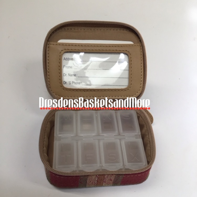 Pill Case Longaberger Orchard Park Plaid
