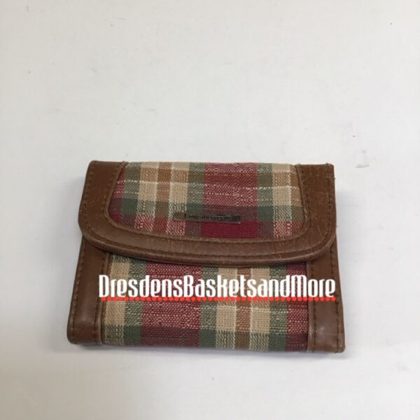 Longaberger Orchard Park Plaid Wallet