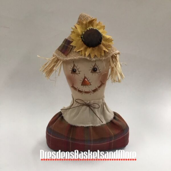 Hand Crafted Scarecrow w/ Toboso Plaid Accents