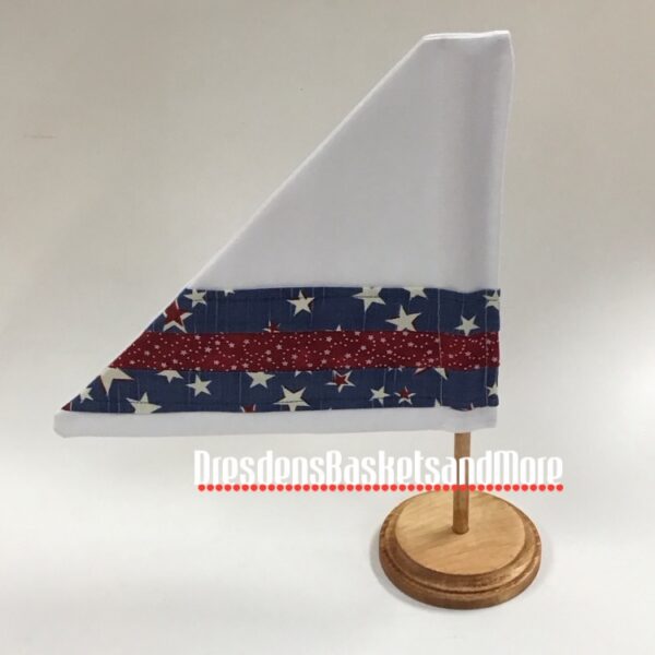 Sail With Stand White & American Starburst