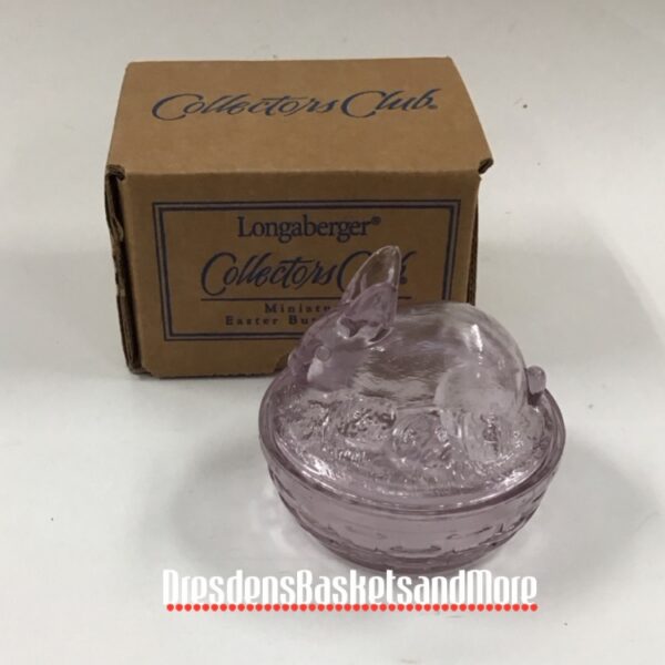 Longaberger Miniature Easter Bunny Dish NIB