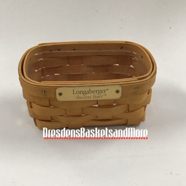 Longaberger 2000 Success Start Business Card Basket w/ Protector