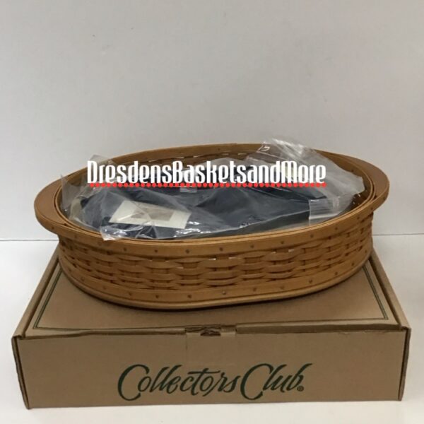 Longaberger 2004 Collectors Club Tea Tray Basket Set NIB