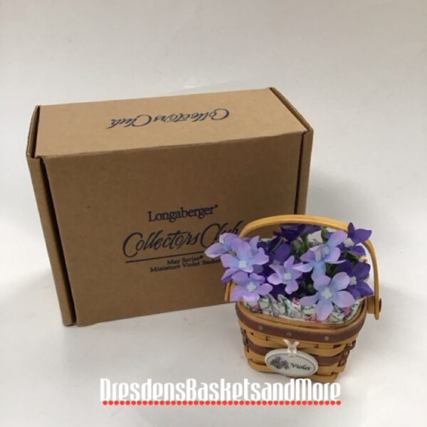 Longaberger 2011 May Series Miniature Violet Set NIB
