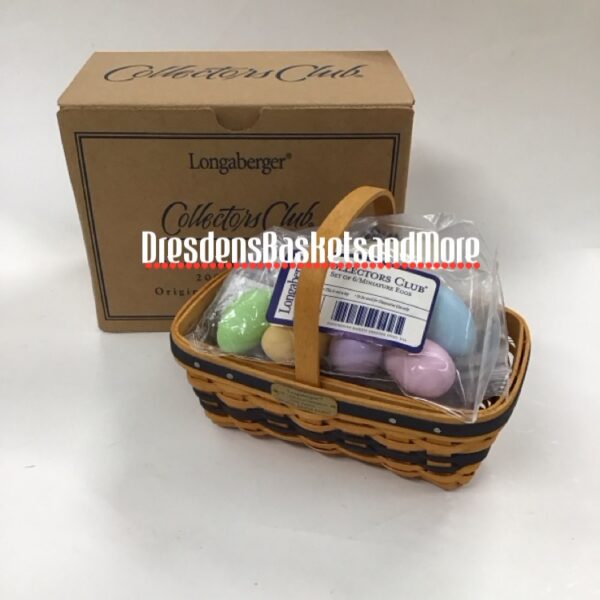 Longaberger 2002 JW Miniature Easter Basket Set NIB