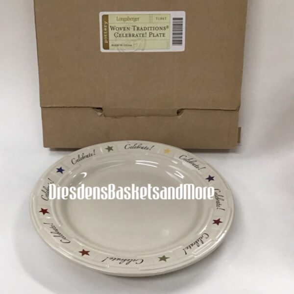 Longaberger Celebrate Plate NIB