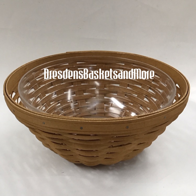 Longaberger Tapered Bowl Basket w/ Hard Protector