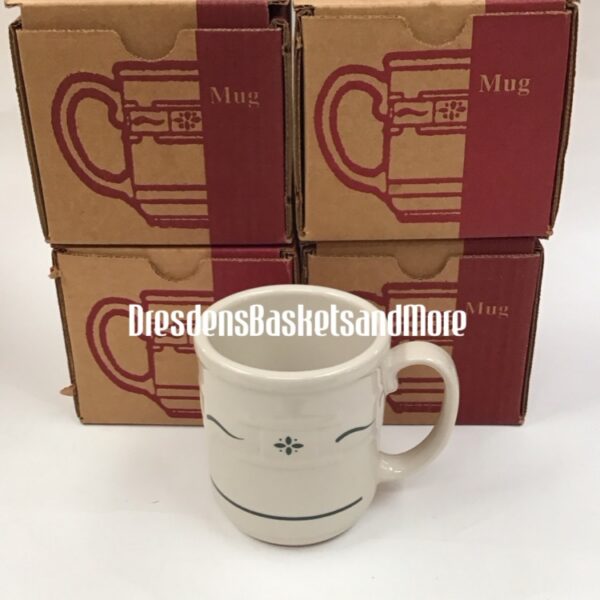 Longaberger Heritage Green Mugs Set Of 4 NIB's