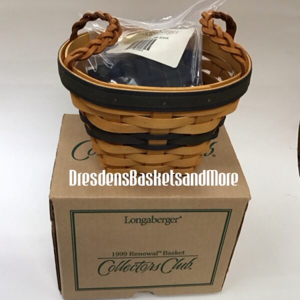 Longaberger 1999 Collectors Club Renewal Combo NIB