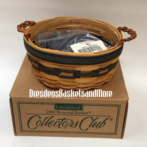 Longaberger 1998 Collectors Club Renewal Combo NIB